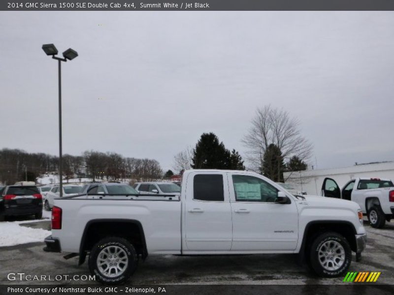 Summit White / Jet Black 2014 GMC Sierra 1500 SLE Double Cab 4x4