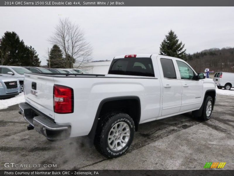 Summit White / Jet Black 2014 GMC Sierra 1500 SLE Double Cab 4x4