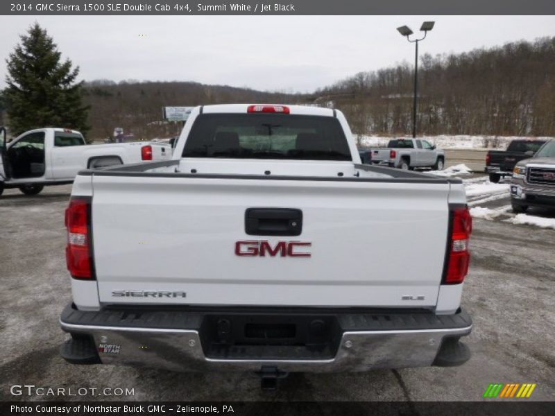 Summit White / Jet Black 2014 GMC Sierra 1500 SLE Double Cab 4x4