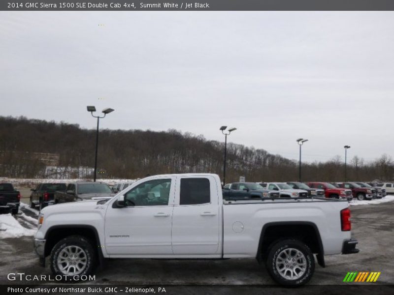 Summit White / Jet Black 2014 GMC Sierra 1500 SLE Double Cab 4x4