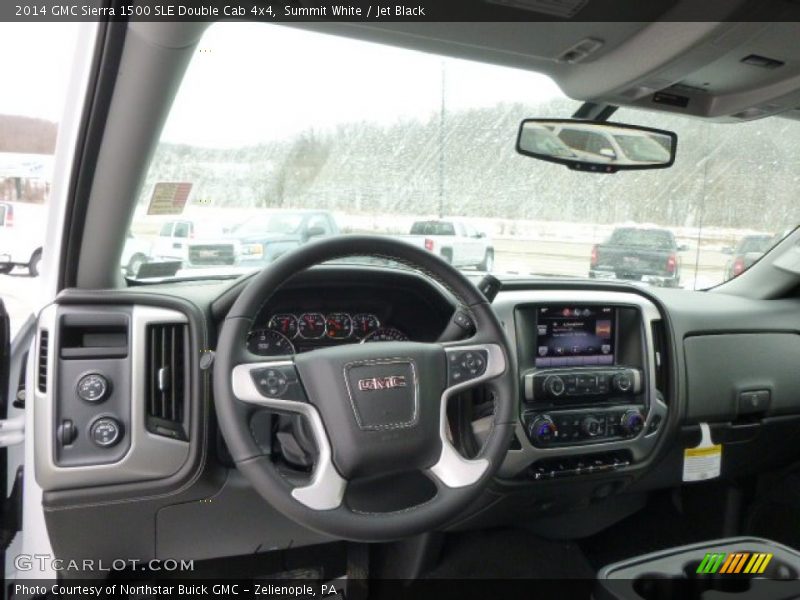 Summit White / Jet Black 2014 GMC Sierra 1500 SLE Double Cab 4x4