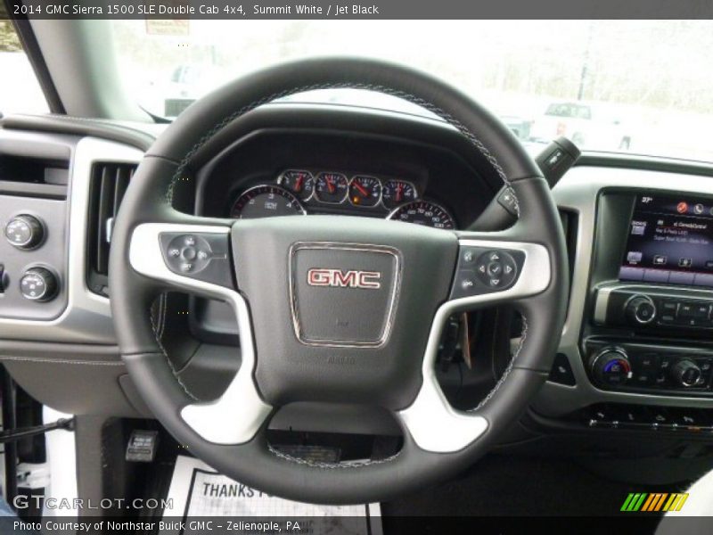 Summit White / Jet Black 2014 GMC Sierra 1500 SLE Double Cab 4x4