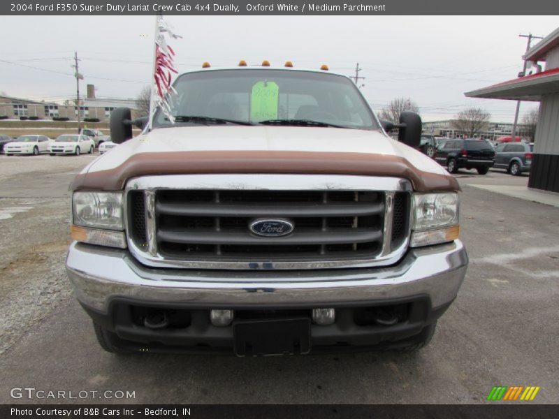 Oxford White / Medium Parchment 2004 Ford F350 Super Duty Lariat Crew Cab 4x4 Dually