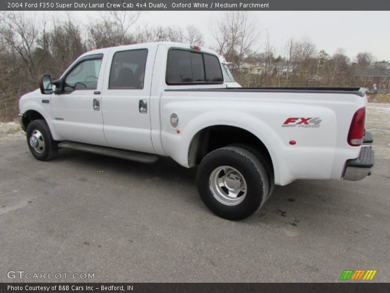 Oxford White / Medium Parchment 2004 Ford F350 Super Duty Lariat Crew Cab 4x4 Dually