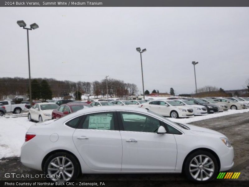 Summit White / Medium Titanium 2014 Buick Verano
