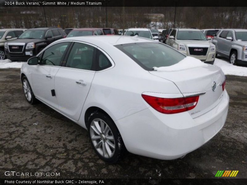 Summit White / Medium Titanium 2014 Buick Verano