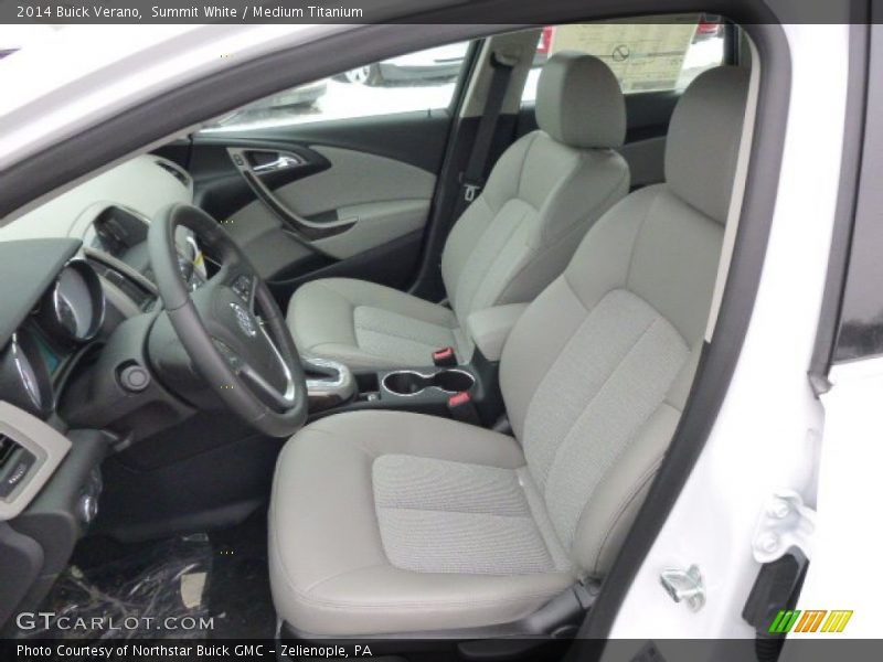 Summit White / Medium Titanium 2014 Buick Verano