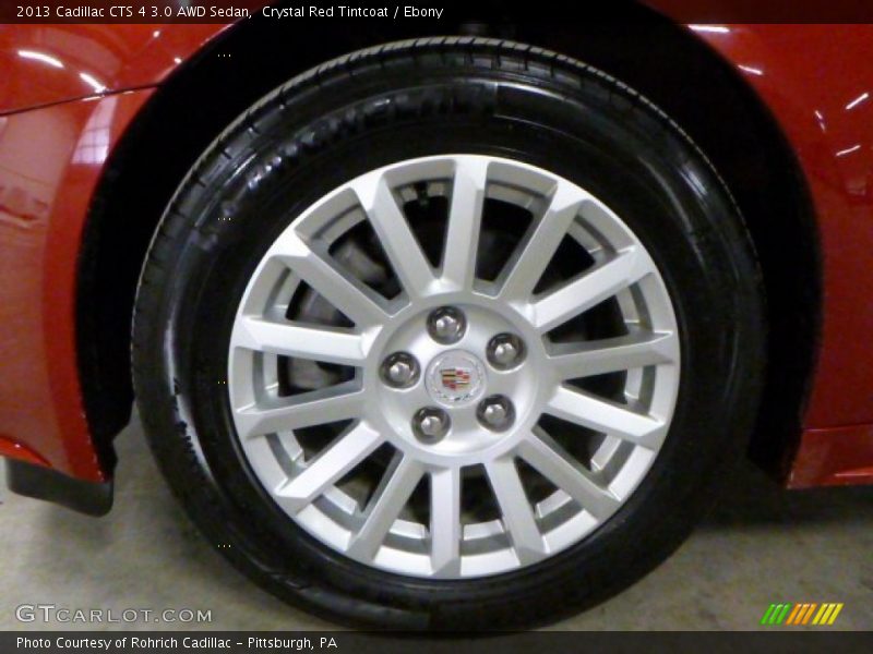Crystal Red Tintcoat / Ebony 2013 Cadillac CTS 4 3.0 AWD Sedan