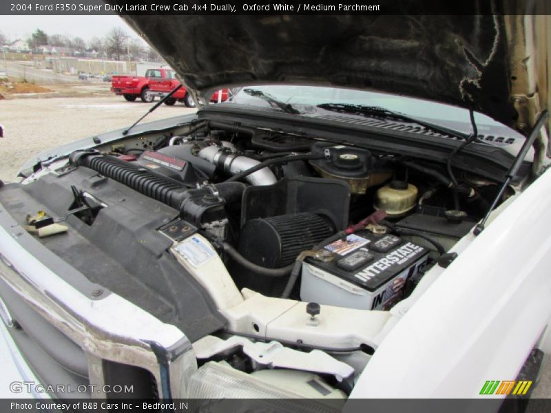 Oxford White / Medium Parchment 2004 Ford F350 Super Duty Lariat Crew Cab 4x4 Dually