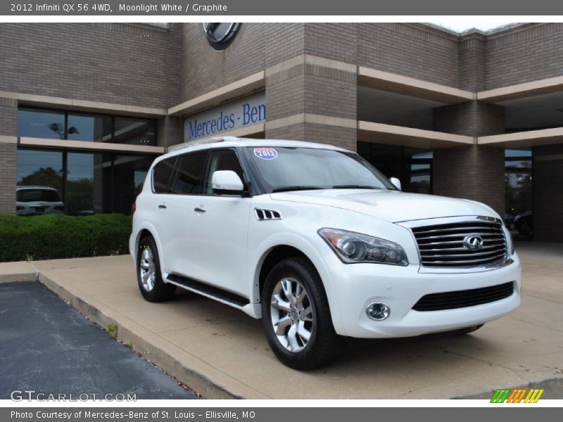 Moonlight White / Graphite 2012 Infiniti QX 56 4WD