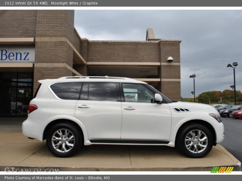 Moonlight White / Graphite 2012 Infiniti QX 56 4WD