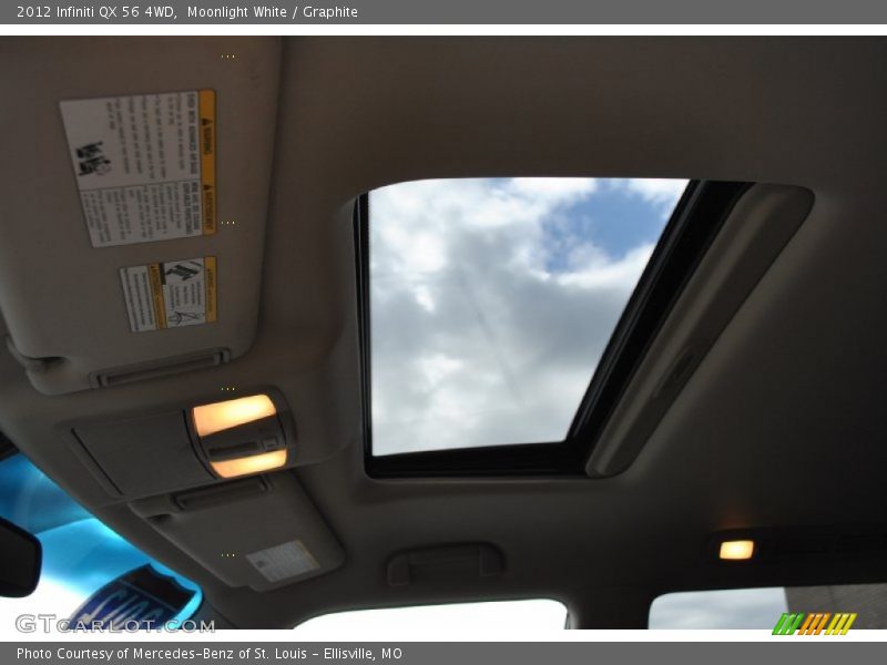 Moonlight White / Graphite 2012 Infiniti QX 56 4WD
