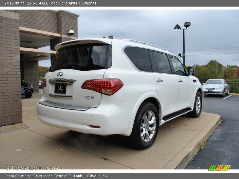 Moonlight White / Graphite 2012 Infiniti QX 56 4WD