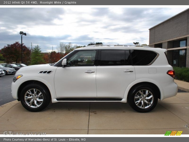 Moonlight White / Graphite 2012 Infiniti QX 56 4WD