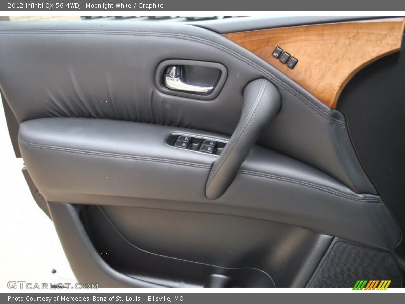Moonlight White / Graphite 2012 Infiniti QX 56 4WD