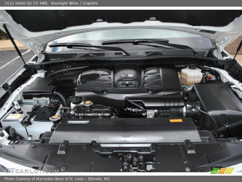 Moonlight White / Graphite 2012 Infiniti QX 56 4WD