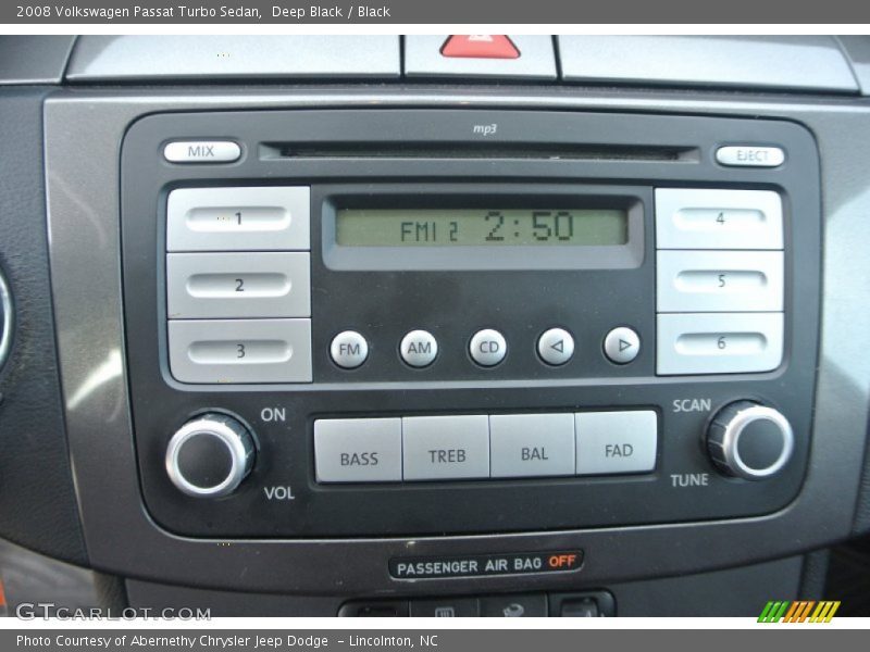Deep Black / Black 2008 Volkswagen Passat Turbo Sedan