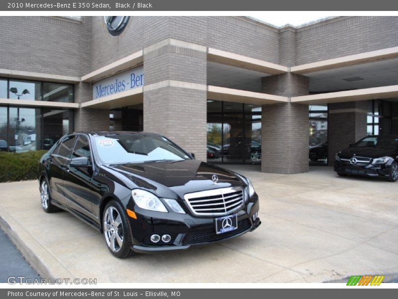 Black / Black 2010 Mercedes-Benz E 350 Sedan