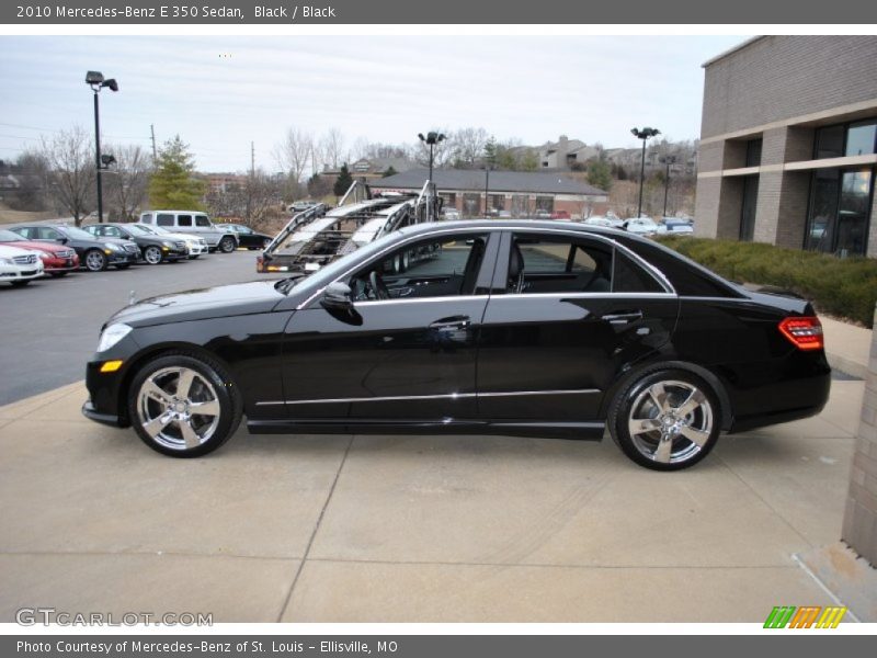 Black / Black 2010 Mercedes-Benz E 350 Sedan