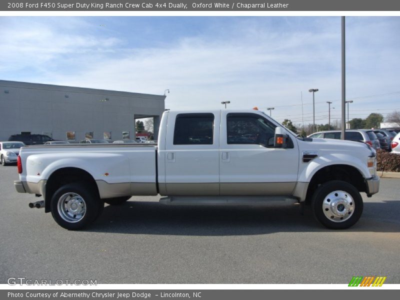 Oxford White / Chaparral Leather 2008 Ford F450 Super Duty King Ranch Crew Cab 4x4 Dually