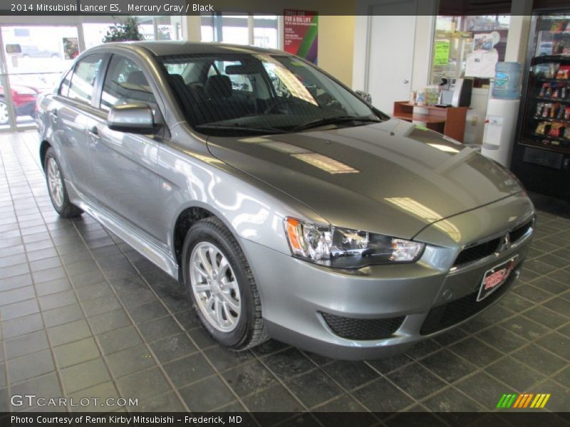 Mercury Gray / Black 2014 Mitsubishi Lancer ES