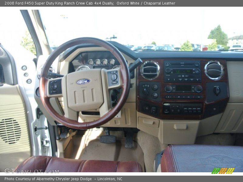 Oxford White / Chaparral Leather 2008 Ford F450 Super Duty King Ranch Crew Cab 4x4 Dually