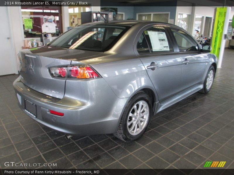 Mercury Gray / Black 2014 Mitsubishi Lancer ES