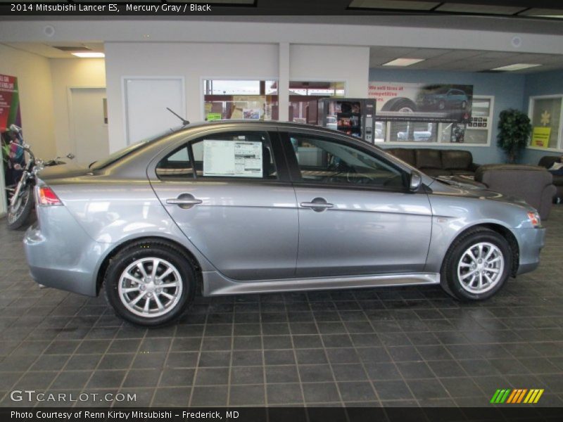 Mercury Gray / Black 2014 Mitsubishi Lancer ES