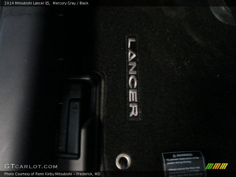 Mercury Gray / Black 2014 Mitsubishi Lancer ES