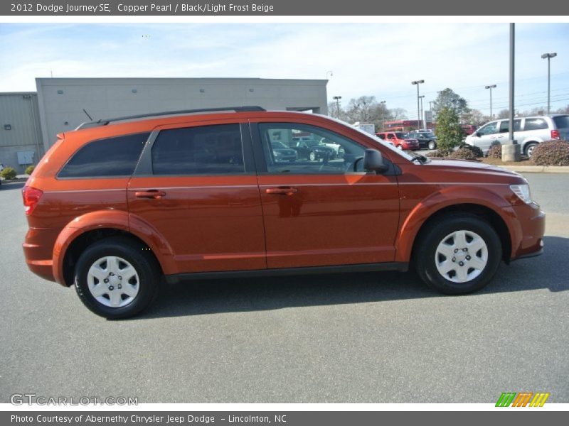 Copper Pearl / Black/Light Frost Beige 2012 Dodge Journey SE