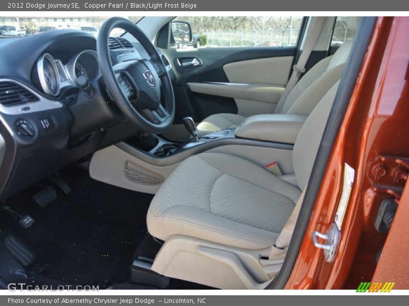Copper Pearl / Black/Light Frost Beige 2012 Dodge Journey SE