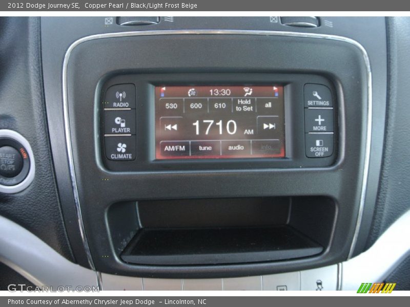 Copper Pearl / Black/Light Frost Beige 2012 Dodge Journey SE