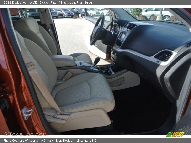 Copper Pearl / Black/Light Frost Beige 2012 Dodge Journey SE