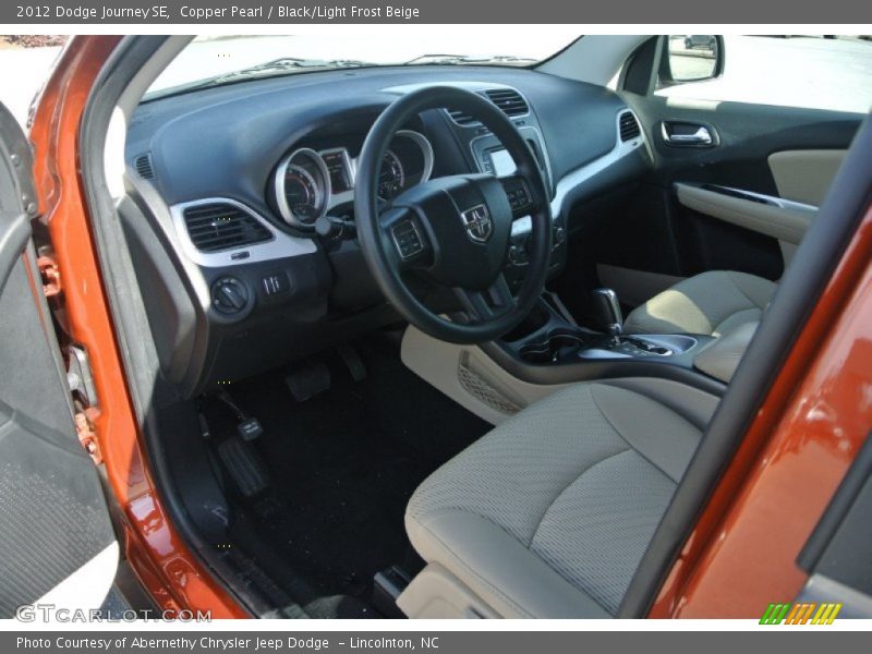 Copper Pearl / Black/Light Frost Beige 2012 Dodge Journey SE