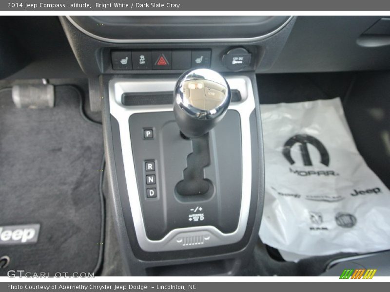 Bright White / Dark Slate Gray 2014 Jeep Compass Latitude