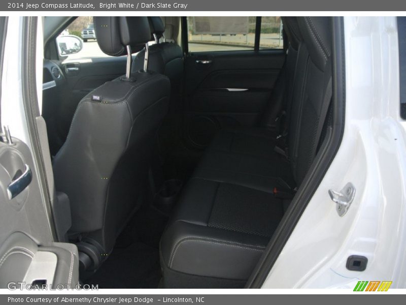 Bright White / Dark Slate Gray 2014 Jeep Compass Latitude