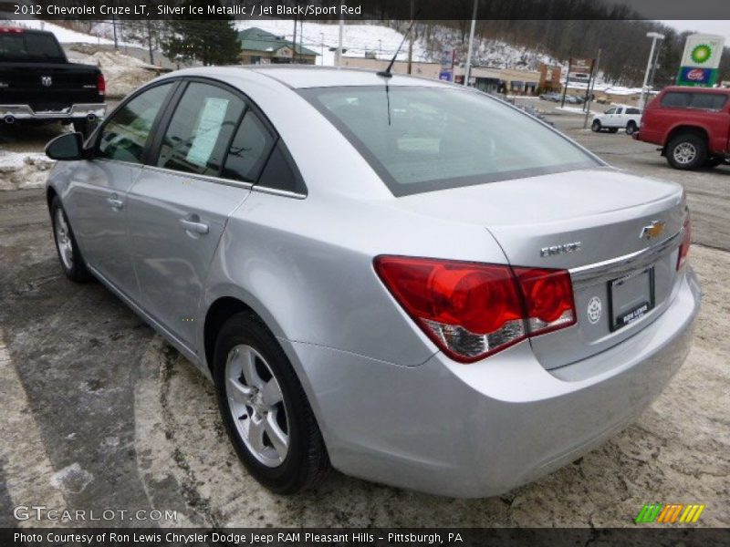 Silver Ice Metallic / Jet Black/Sport Red 2012 Chevrolet Cruze LT