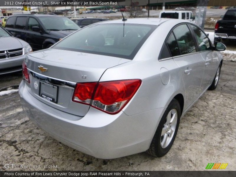 Silver Ice Metallic / Jet Black/Sport Red 2012 Chevrolet Cruze LT