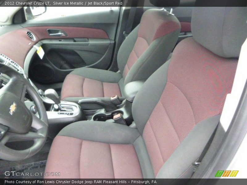 Silver Ice Metallic / Jet Black/Sport Red 2012 Chevrolet Cruze LT