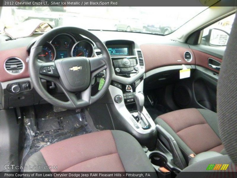 Jet Black/Sport Red Interior - 2012 Cruze LT 