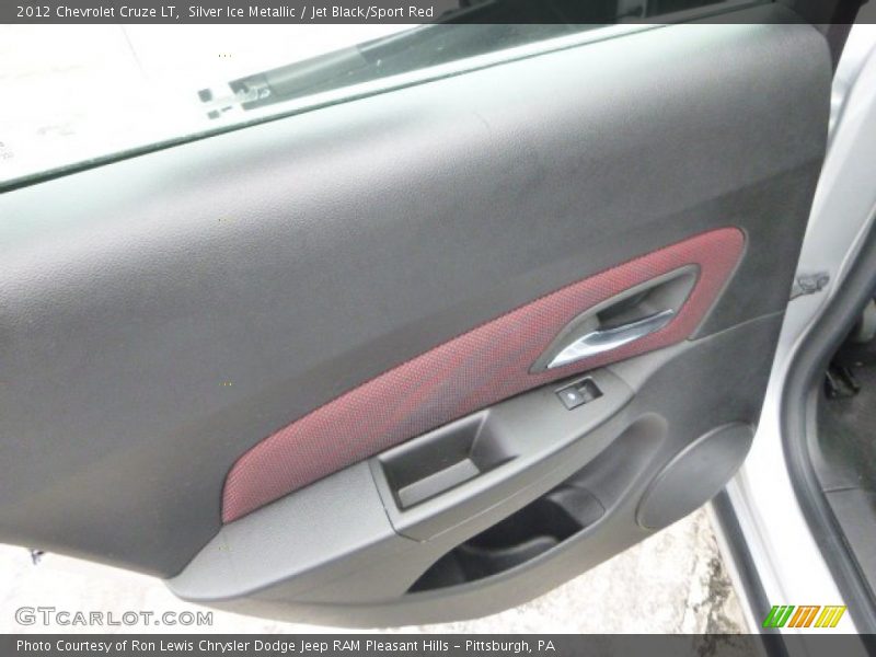 Silver Ice Metallic / Jet Black/Sport Red 2012 Chevrolet Cruze LT