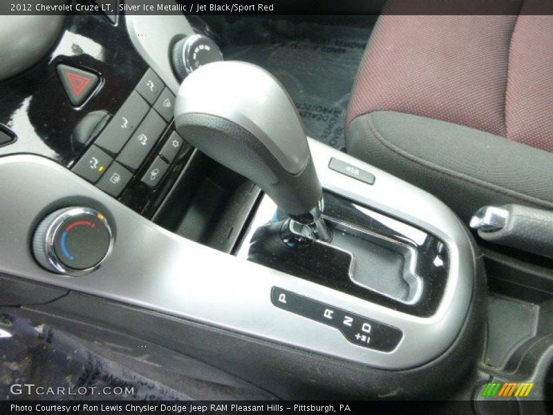 Silver Ice Metallic / Jet Black/Sport Red 2012 Chevrolet Cruze LT