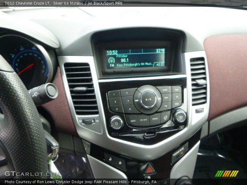 Silver Ice Metallic / Jet Black/Sport Red 2012 Chevrolet Cruze LT