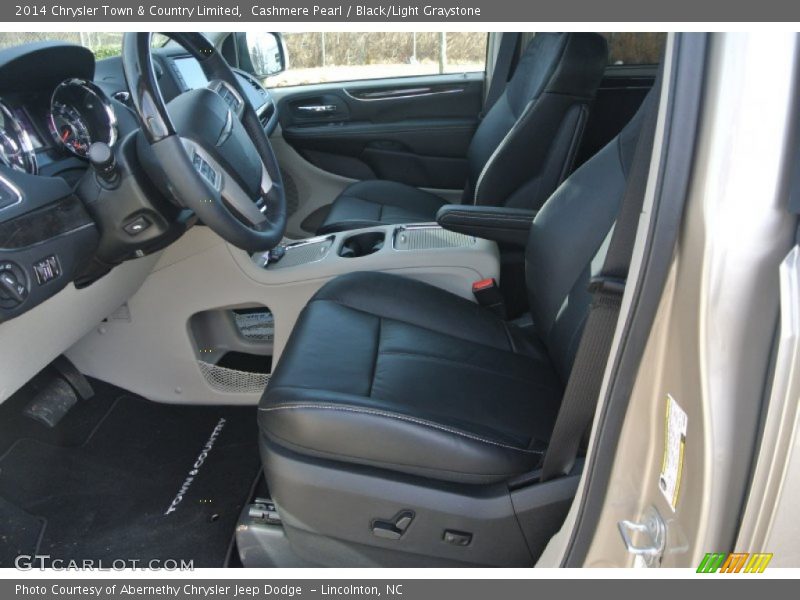  2014 Town & Country Limited Black/Light Graystone Interior