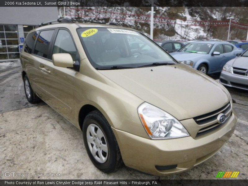 Sunset Gold / Beige 2006 Kia Sedona LX