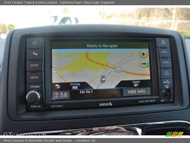 Navigation of 2014 Town & Country Limited