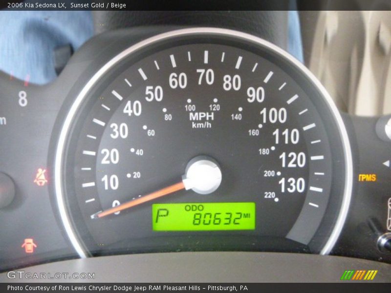 Sunset Gold / Beige 2006 Kia Sedona LX