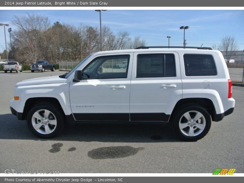 Bright White / Dark Slate Gray 2014 Jeep Patriot Latitude