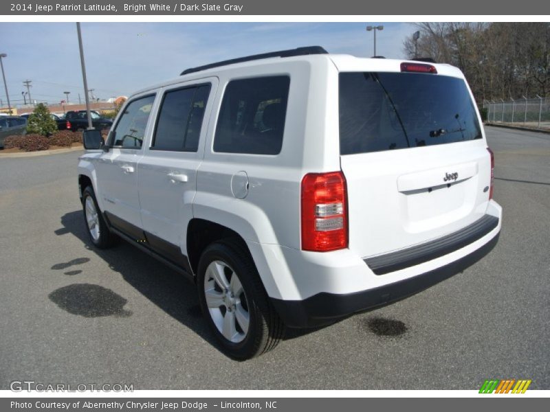 Bright White / Dark Slate Gray 2014 Jeep Patriot Latitude