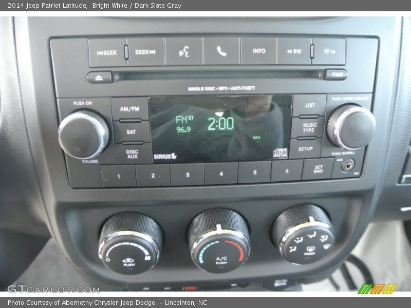 Bright White / Dark Slate Gray 2014 Jeep Patriot Latitude